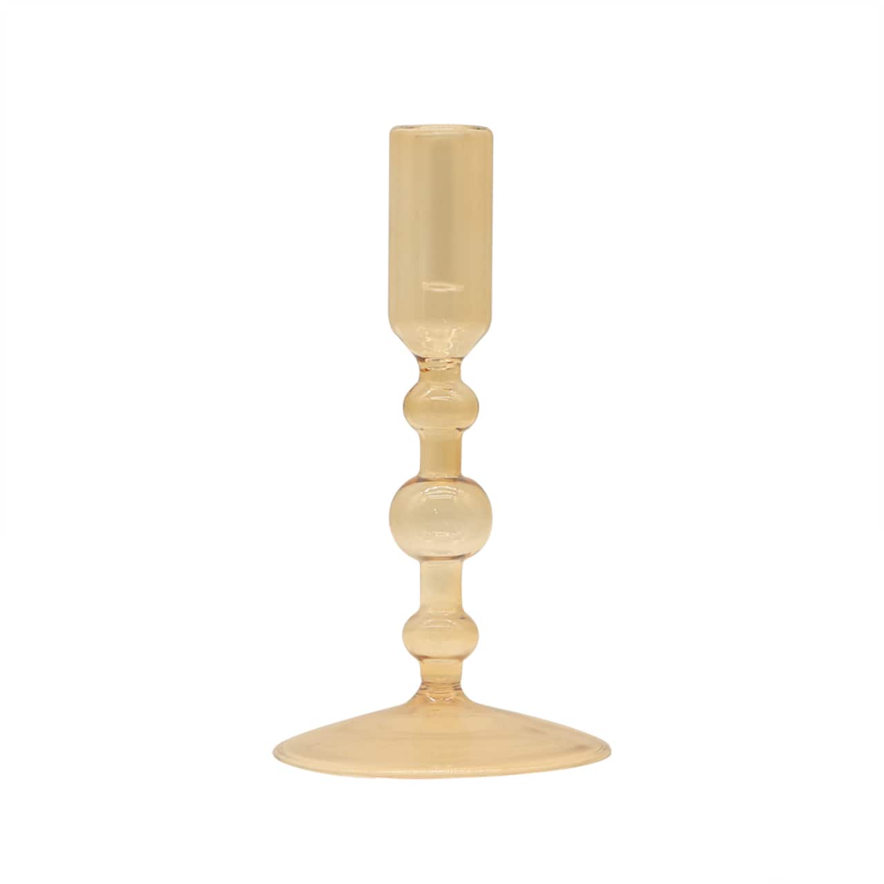 Narrow Bubble Glass Taper Candle Holder by Ashland®